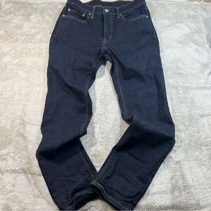 Levi's 511 Slim Jeans Men 31x32 Blue Denim Thick Pockets Dark Skinny